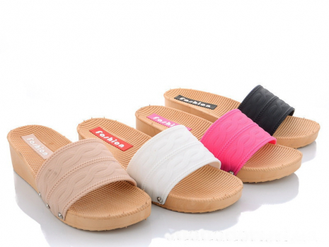 Женские шлепанцы 1838-2 ассорти - Фото 1