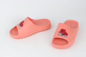 Женские шлепанцы ПЖ-44 корал декор роза