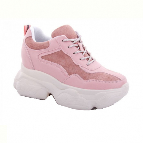 Женские кроссовки 56-27 пудра - Фото 1