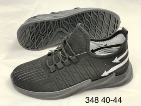 Мужские кроссовки 348 черный - Фото 1
