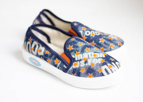 Детские мокасины ТСА-23 джинс 52 - Фото 1