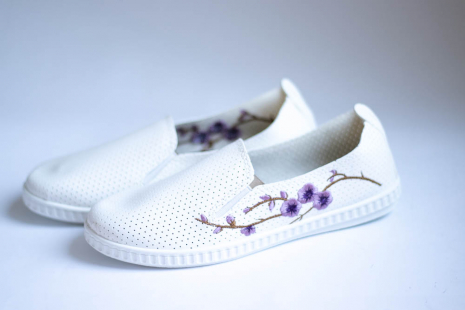 Жіночі мокасини 2015 білий - Фото 4