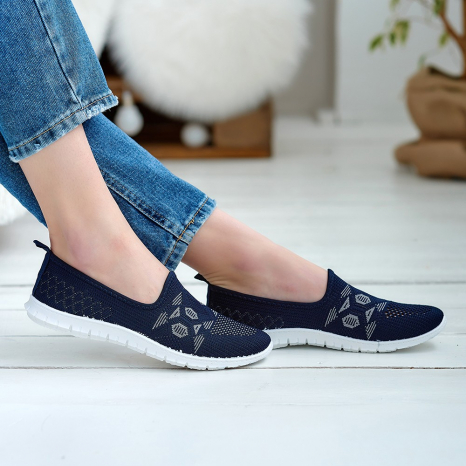 Женские мокасины сетка 578 - Фото 4