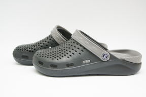 Подростковые Сабо crocs-03 черн-серый