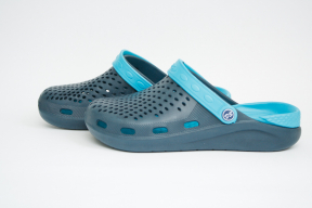 Подростковые Сабо crocs-03 т.син-бирюза