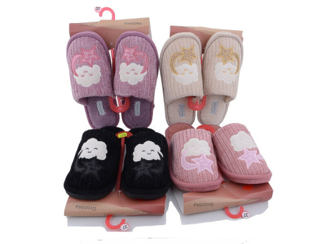 Женские тапочки D-12 микс - Фото 1