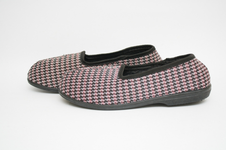 Женские тапочки ТЖ-01 черно-красные - Фото 1