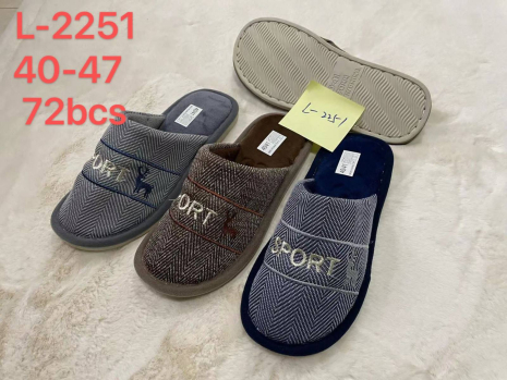 Чоловічі тапочки L-2251 асорті - Фото 1