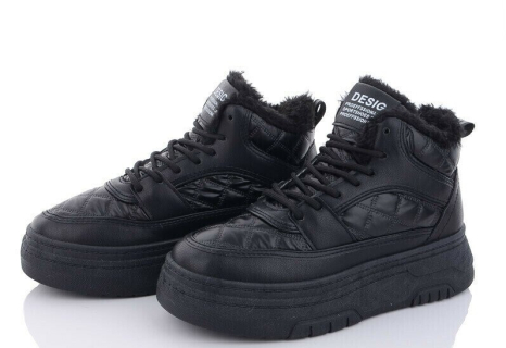 Женские полусапоги 2024-6-1 черн - Фото 1