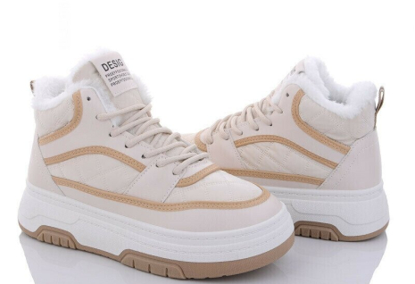 Женские полусапоги 2024-6-4 беж - Фото 1